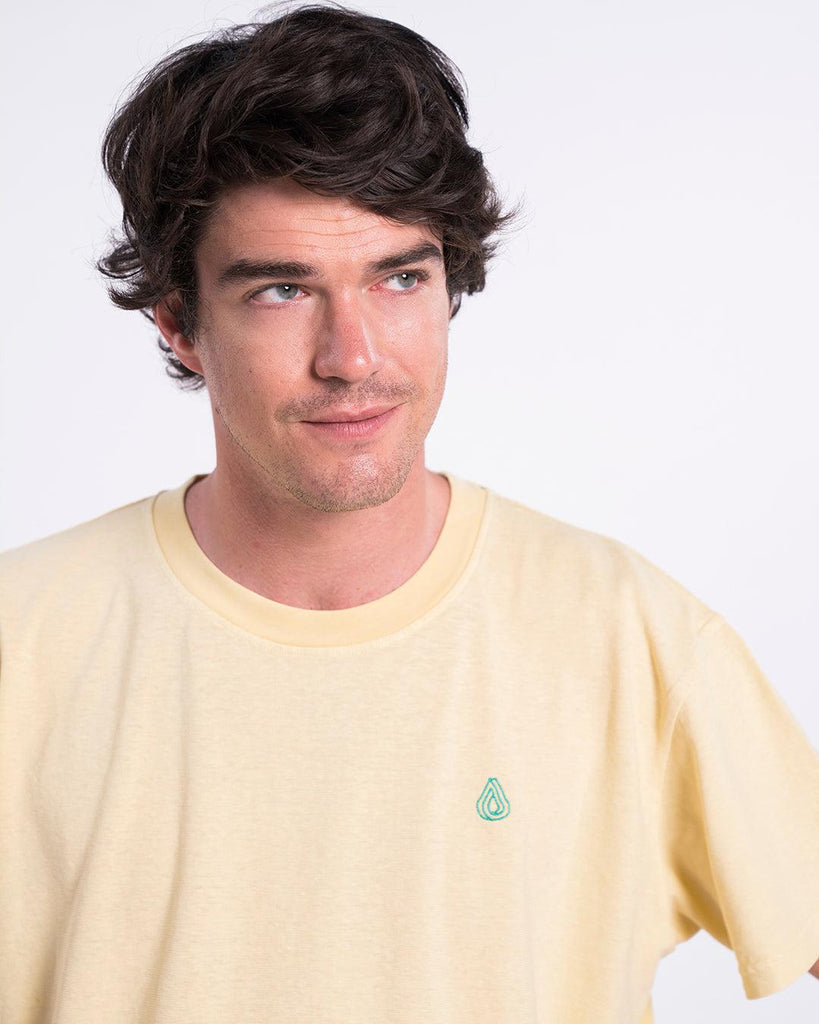 Camiseta Cáñamo Drop Amarilla - Batera Brand