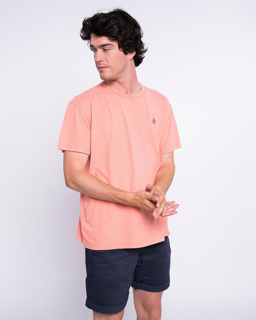 Camiseta Cáñamo Drop Coral - Batera Brand