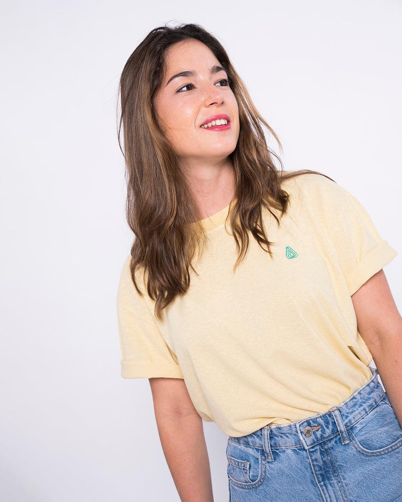 Camiseta Cáñamo Drop Amarilla - Batera Brand