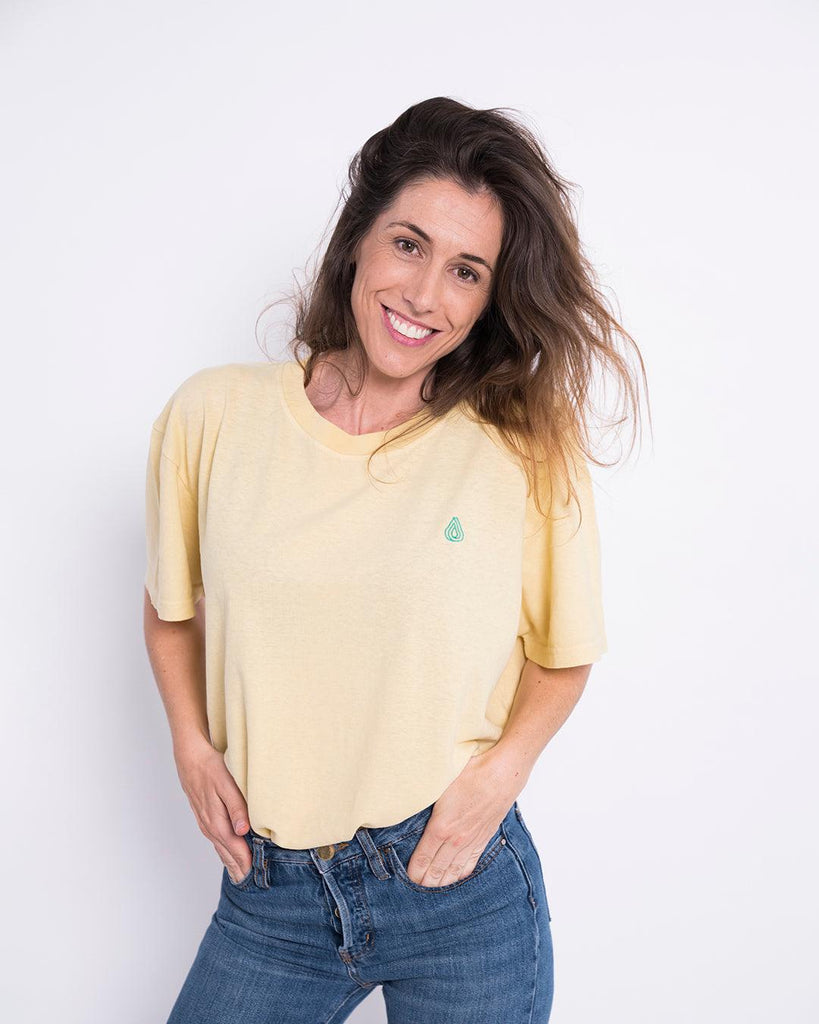 Camiseta Cáñamo Drop Amarilla - Batera Brand