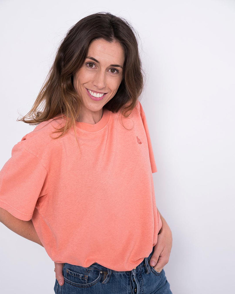 Camiseta Cáñamo Drop Coral - Batera Brand