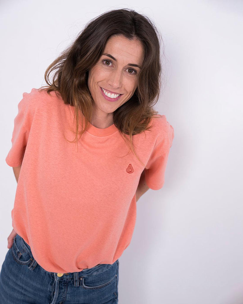 Camiseta Cáñamo Drop Coral - Batera Brand