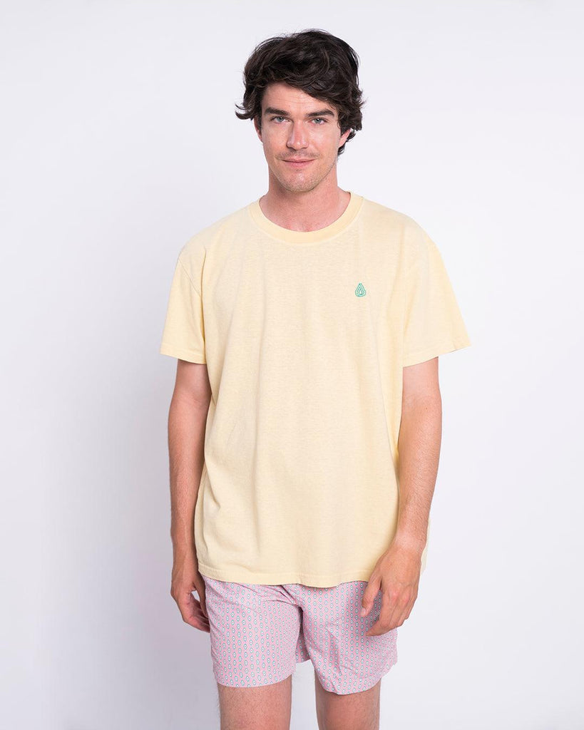 Camiseta Cáñamo Drop Amarilla - Batera Brand