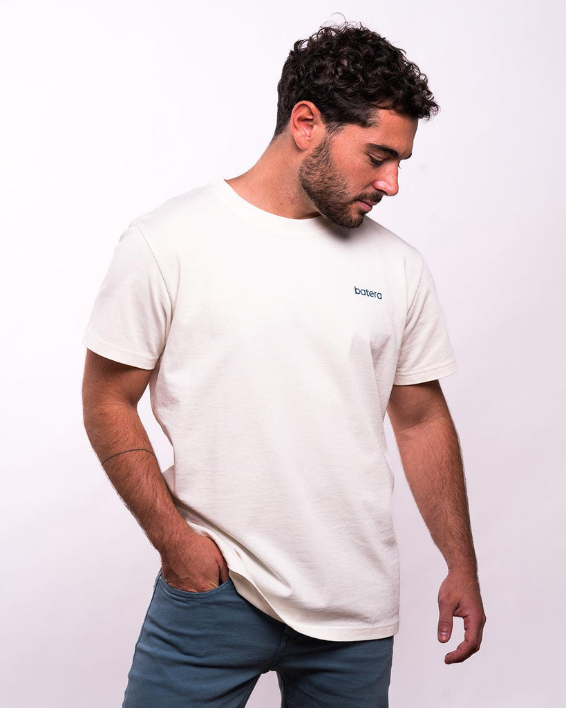 Camiseta Algodón Orgánico Batera Blanca - Batera Brand