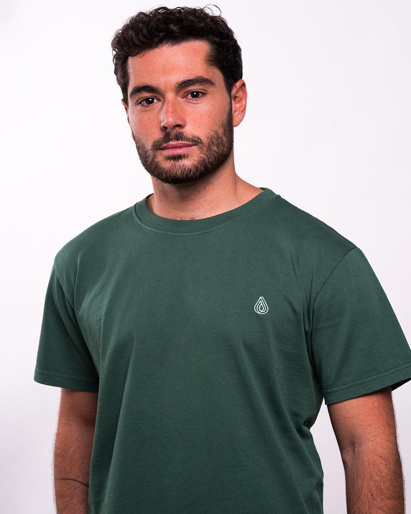 Camiseta Algodón Orgánico Drop Verde - Batera Brand