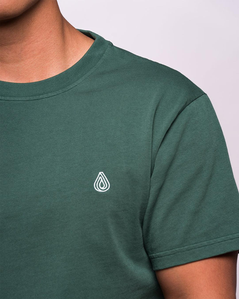 Camiseta Algodón Orgánico Drop Verde - Batera Brand