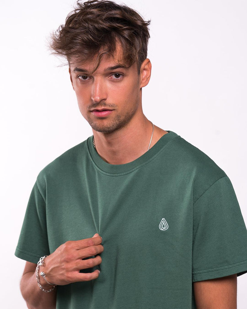 Camiseta Algodón Orgánico Drop Verde - Batera Brand