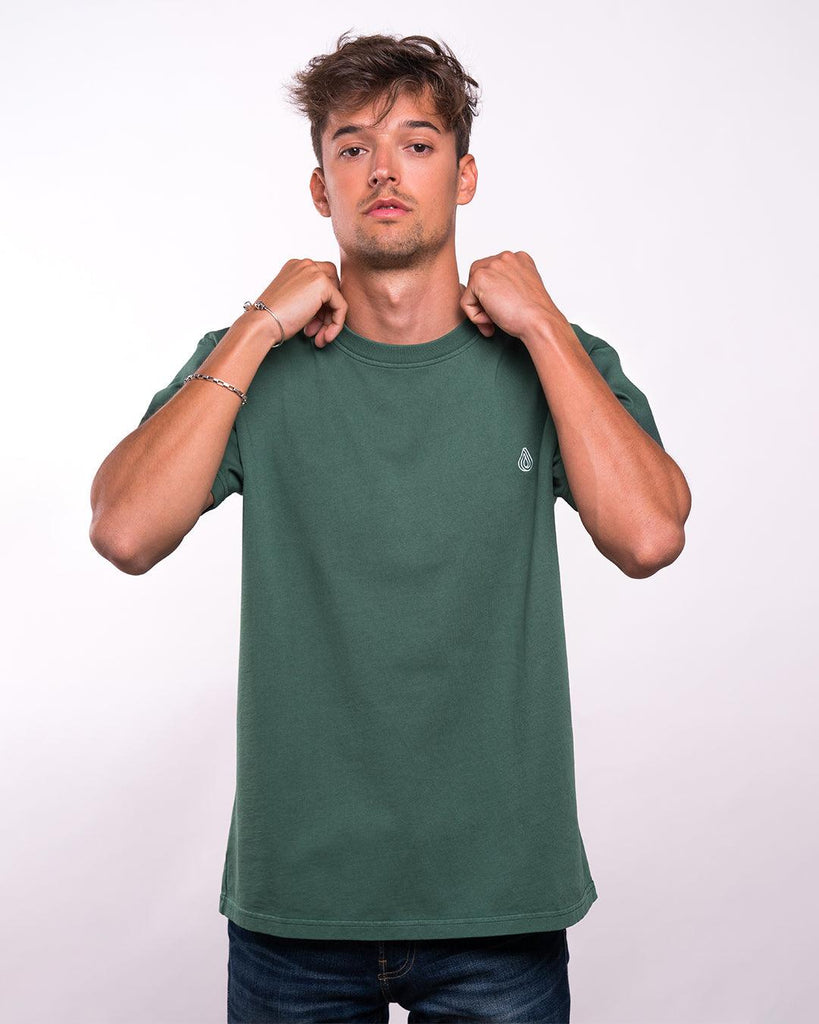 Camiseta Algodón Orgánico Drop Verde - Batera Brand