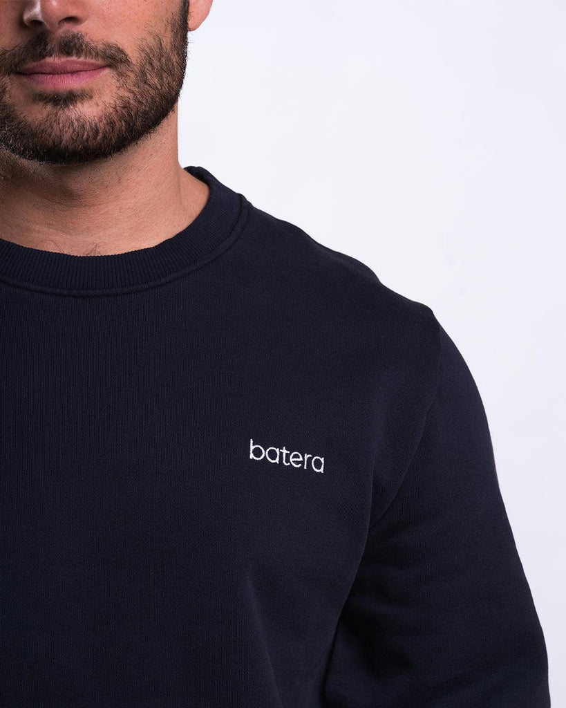 Sudadera Algodón Orgánico Batera Navy - Batera Brand