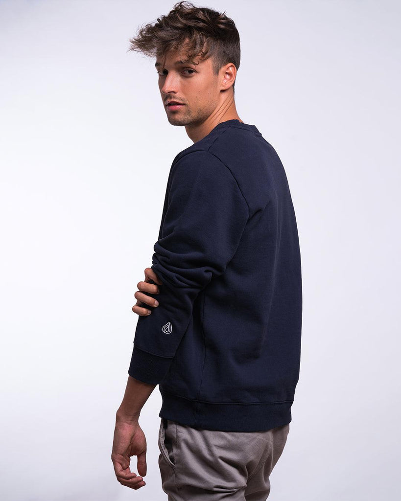 Sudadera Algodón Orgánico Batera Navy - Batera Brand